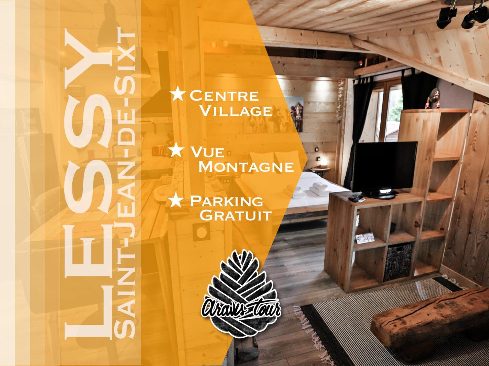 Studio Lessy - Centre Village - Aravistour Сен-Жан-де-Сікст Екстер'єр фото